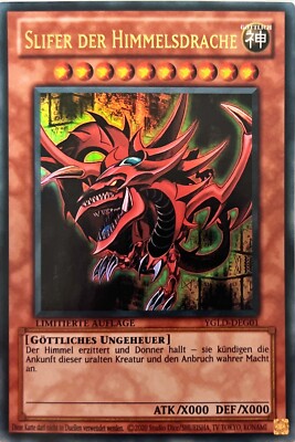 Yugioh SLIFER DER HIMMELSDRACHE YGLD-DEG01 Ultra Rare 000033