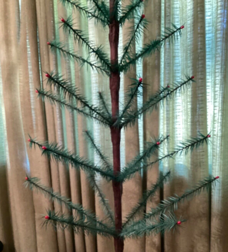 ÁRBOL DE PLUMAS DE GANSO VERDE RETOÑO DE 3,5 PIES 🥳😹PLUMAS LIBRES DE CRUELDAD USADAS Foto 2 de 4