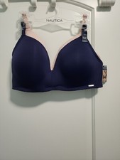 NWT Nautica Pink And Blue Bra Set Of 2. Sz 42 D.