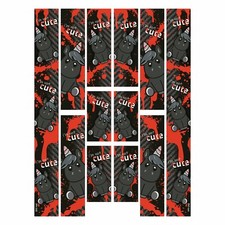 Autocollants de protection de vélo décoration 12 pièces ensemble d'autocollan...