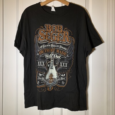 Bob Seger & The Silver Bullet Band Ride Out Tour 2014/2015 Shirt Sz L