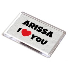 FRIDGE MAGNET - Arissa - I Love You - Name Gift