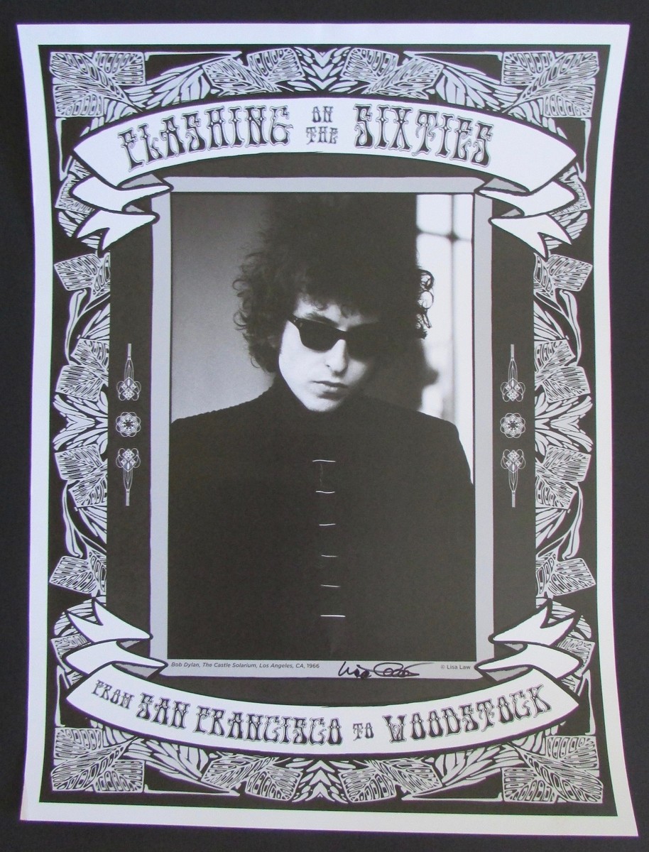 Bob Dylan Poster Signed by Lisa Law 
