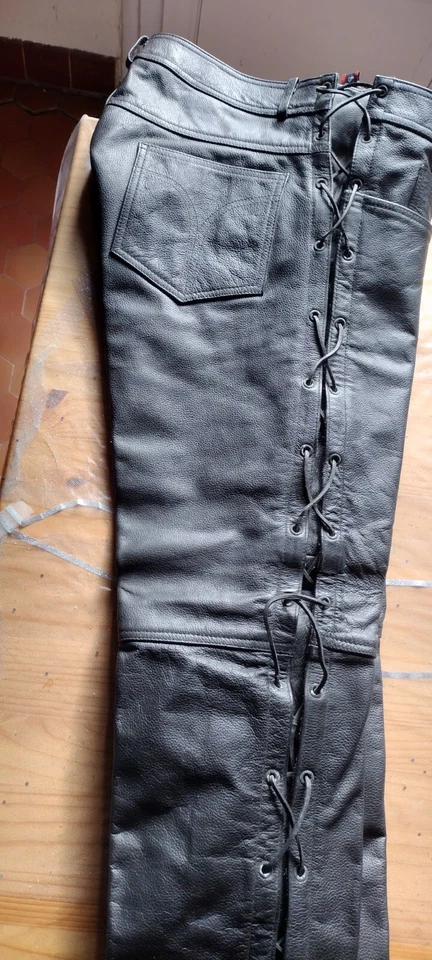 Pantalon cuir à lacets Last Rebels T44 - Photo 2/4