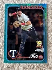 2024 Topps Chrome Logofractor Josh Jung #214 AQUA REFRACTOR Sn’d /199 Gold Cup