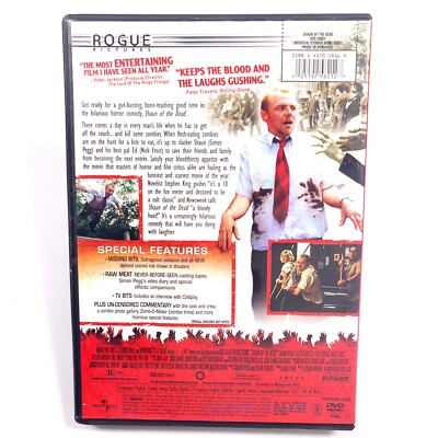 Shaun of the Dead Good DVD 2004 Zombie Comedy Horror Widescreen