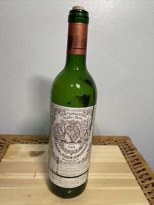 1989 Chateau Pichon Longueville Baron empty bottle Bordeaux No