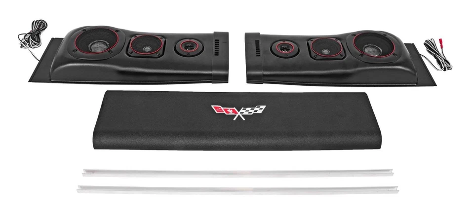 Barra de sonido de seis altavoces JEGS 48400 1963-1982 Chevrolet Corvette 200 vatios salida máxima Foto 4 de 4