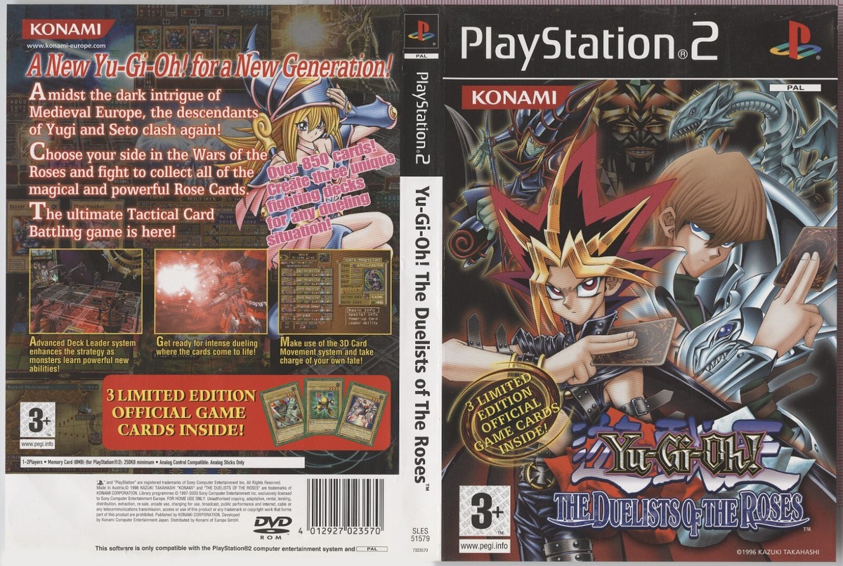 Yu Gi Oh Duelists of The Roses - Ps2 PlayStation 2 Game Strategy PAL Disc  Only for sale online