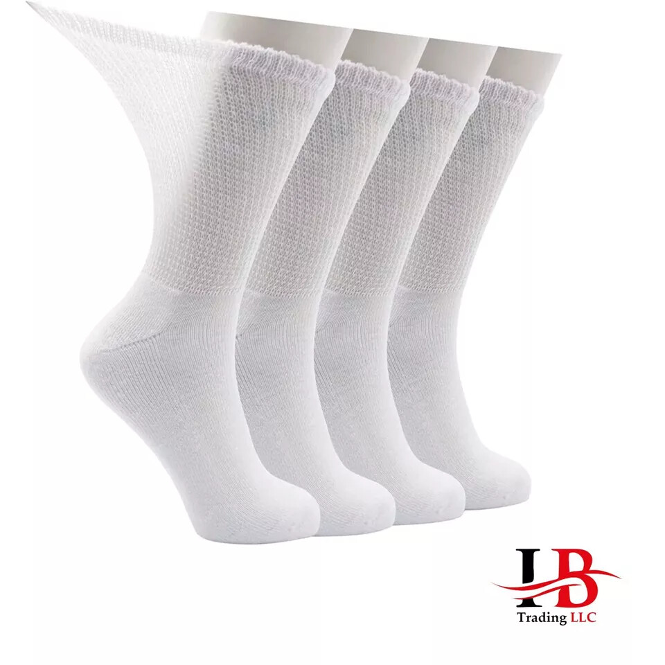 3 Paia Di Calze Alla Caviglia Larghe E Unisex, Colore Bianco, Adatte - Foto 4