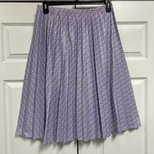 Pleated Midi Lavender Skirt Size 18WP Vintage W-31 L-27