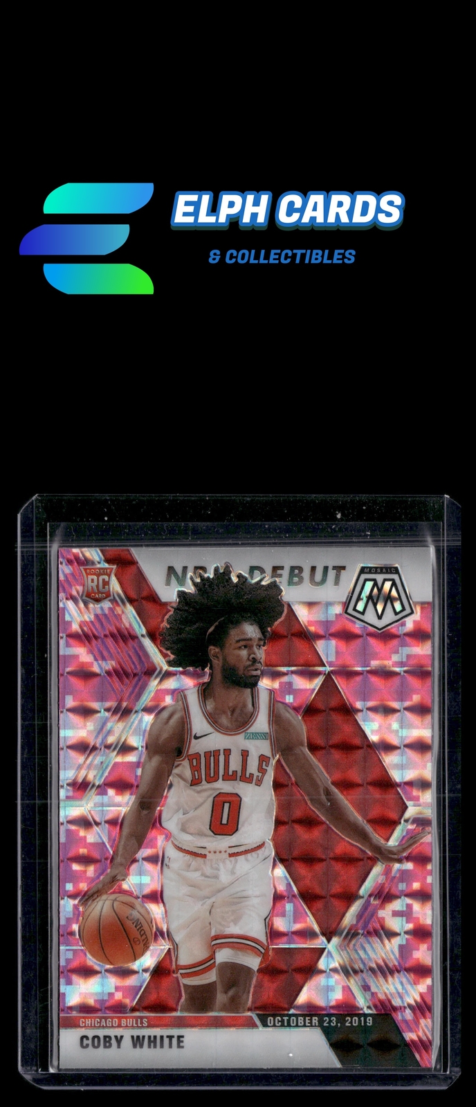 2019-20 Panini Mosaic #264 Coby White Camo Pink