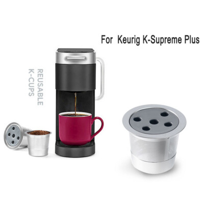 Für Keurig K-Supreme Plus Kaffeemaschine Kaffeebohnen Filtertasse Edelstahl 2PCS
