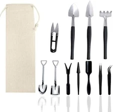 12 Pcs Succulent Tools Set Mini Transplanting Garden Tools Kit for Indoor Garden