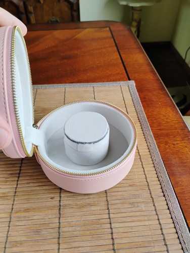 Citizen Pink Leather Hat Box For Ladies Watch With Outer Carton - Picture 10 of 10