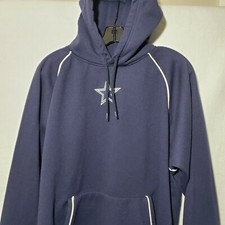 Dallas Cowboys Sweatshirt Men s Large Blue Hooded NFL Football Hoodie