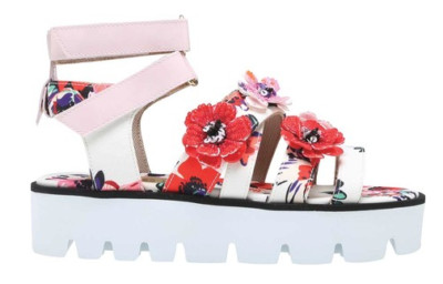 MSGM Women's Fashion Italian Designer Lug Sole Floral Sandals Sz 41 U.S. 10.5-11