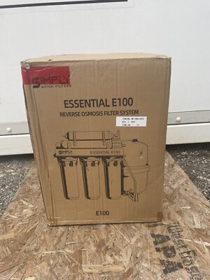 Simply Water Filters Essential E100 Reverse Osmosis System  New 