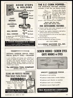 1949 The Leetonia Ohio Tool Co. Steel Marine Tools Mine Drills Vintage Print Ad