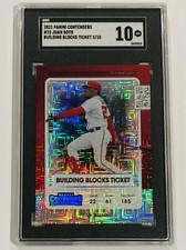 2021 Panini Contenders #72 Juan Soto SGC 10 Gem Mint Building Blocks Ticket /10