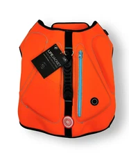 Silver Paw Neoprene Dog Life Jacket/Vest, Orange Size L, XL