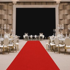 3ft x 33ft Red Carpet Runner Aisle Runner Party Runway Hallway Rug Floor Mat