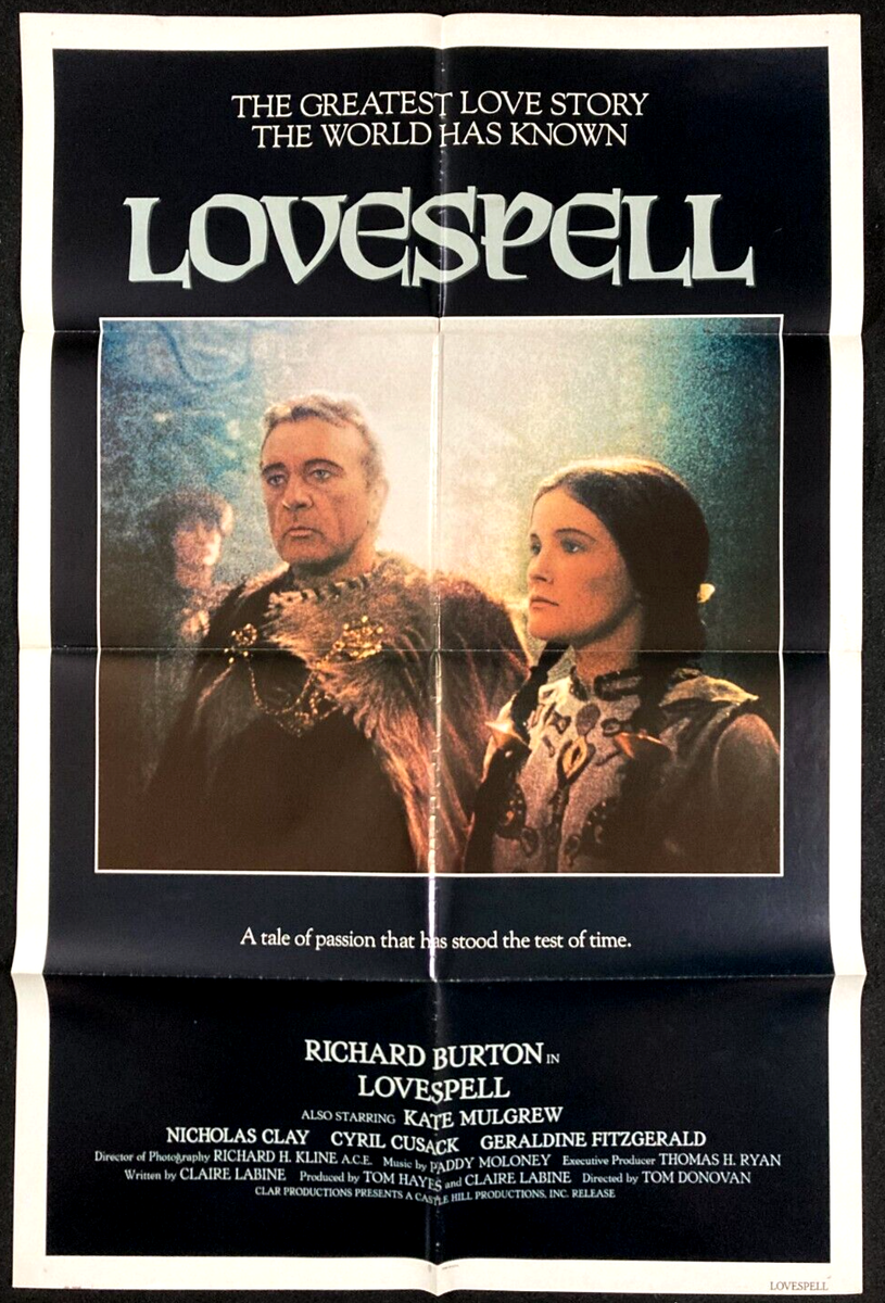 LOVESPELL Original 1sh Movie Poster Richard Burton Kate Mulgrew