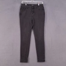 Judy Blue Jeans Womens Juniors 7/28 Black Stretch Denim Skinny Fit JB8883 