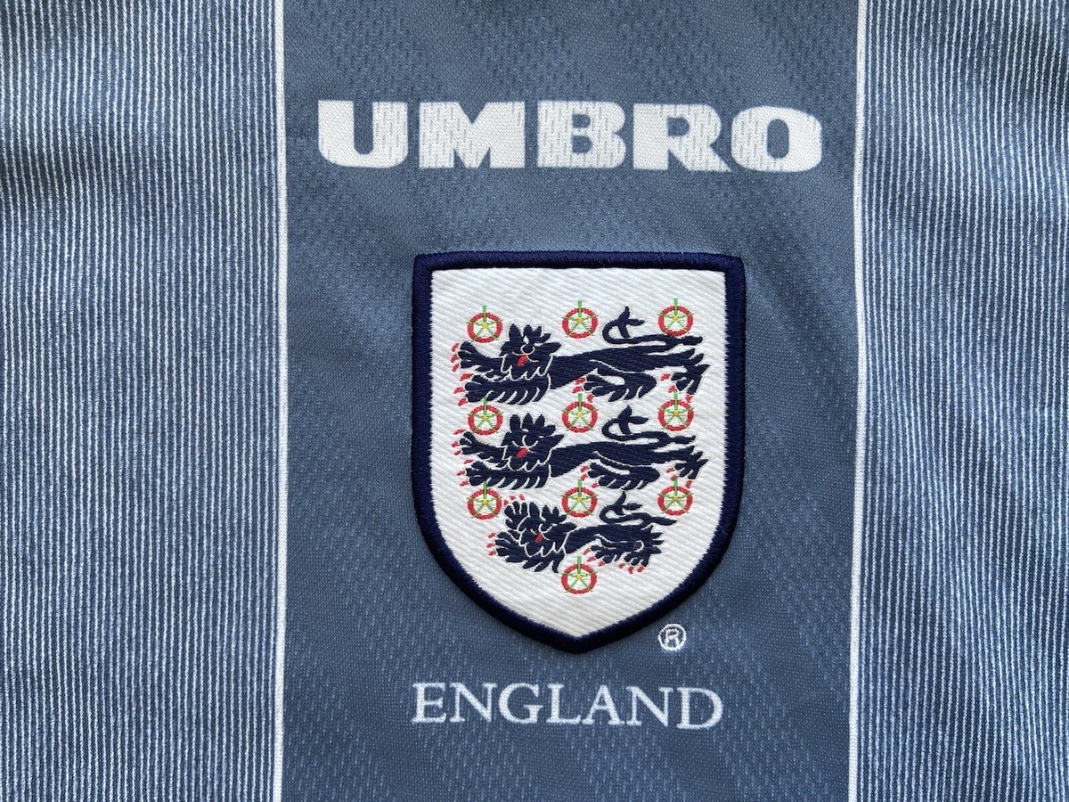 Maillot De Football Angleterre 1996 Extérieur Umbro Taille Large Vintage