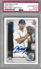 Asa Lacy Signed 2020 1st Bowman RC PSA/DNA Kansas City Royals Autographed #BD-88