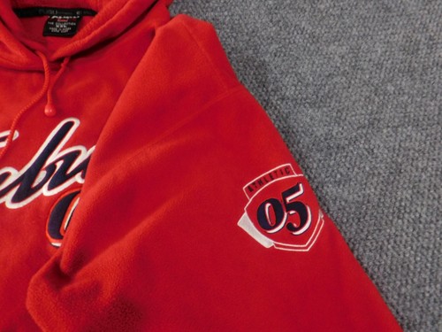 fubu hoodie xxl herren rot vintage 90s y2k retro bestickt hiphop new york - Bild 6 von 12