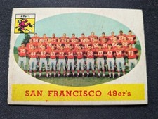 1958 Topps Football Card # 41 San Francisco 49ers Team (VG/EX)