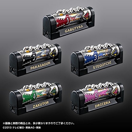 Power Rangers Juden Sentai Kyoryuger Diecast Zyudenchi Beast Battery Set Bandai - Picture 5 of 10