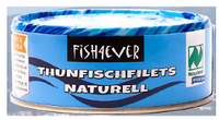 FISH4EVER Thunfischfilets Naturell 160 G Dose, 15Er Pack (15X160G)