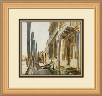 John Singer Sargent The Grand Canal in Venice Custom Framed Print