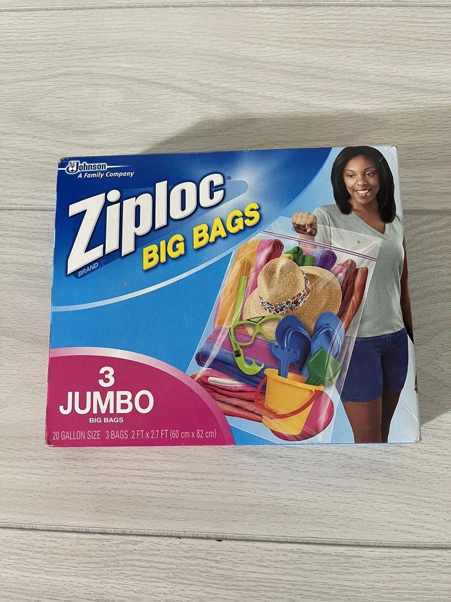 Ziploc Storage Bags, Jumbo 2 Gallon Size (12 Bags)