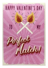 Valentine’s Day Card For Husband - My Perfect Match, Designer Greetings Card NEW