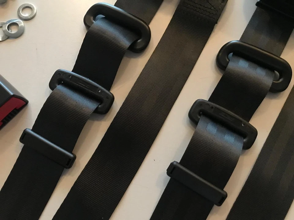 Automatic 3-Point Safety Belt 2 Pieces Seat Attachment 69-85 Porsche 911 New - Image 4 of 4