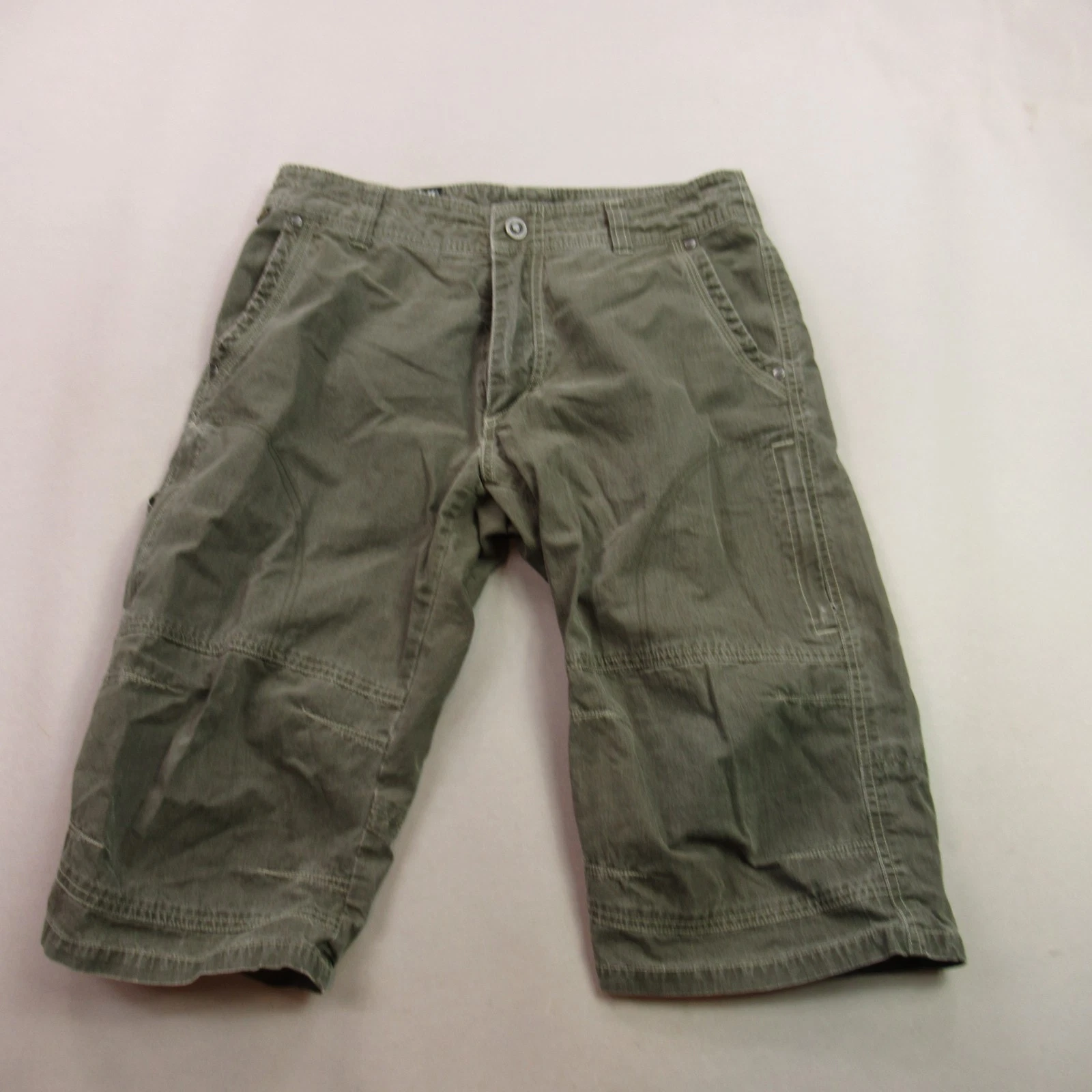Kuhl Shorts Mens 32 Pocket Snap Lightweight Outdoors Hiking Cargo Brown