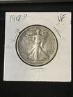 1918 walking liberty half dollar Vf Details