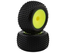 JConcepts 2.2" Drop Step Pre-Mounted 1/10 Stadium Truck Tires Yellow  2 
