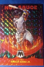 2022 Panini Mosaic - Hot Sauce Ronald Acuña Jr. #HS-4 Green Mosaic Prizm