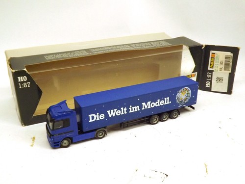 Faller Car System 1601 Mercedes 1857 camión azul (escala HO) en caja | Zustand: Used