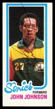 John Johnson Autographed 1980-81 Topps Card #230 Seattle Supersonics