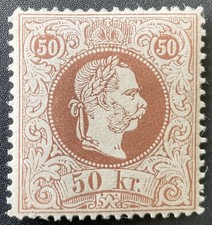 &Ouml;STERREICH 1867 41II ** POSTFRISCH TADELLOS Gez&auml;hnt 13 feiner DRUCK (H3691
