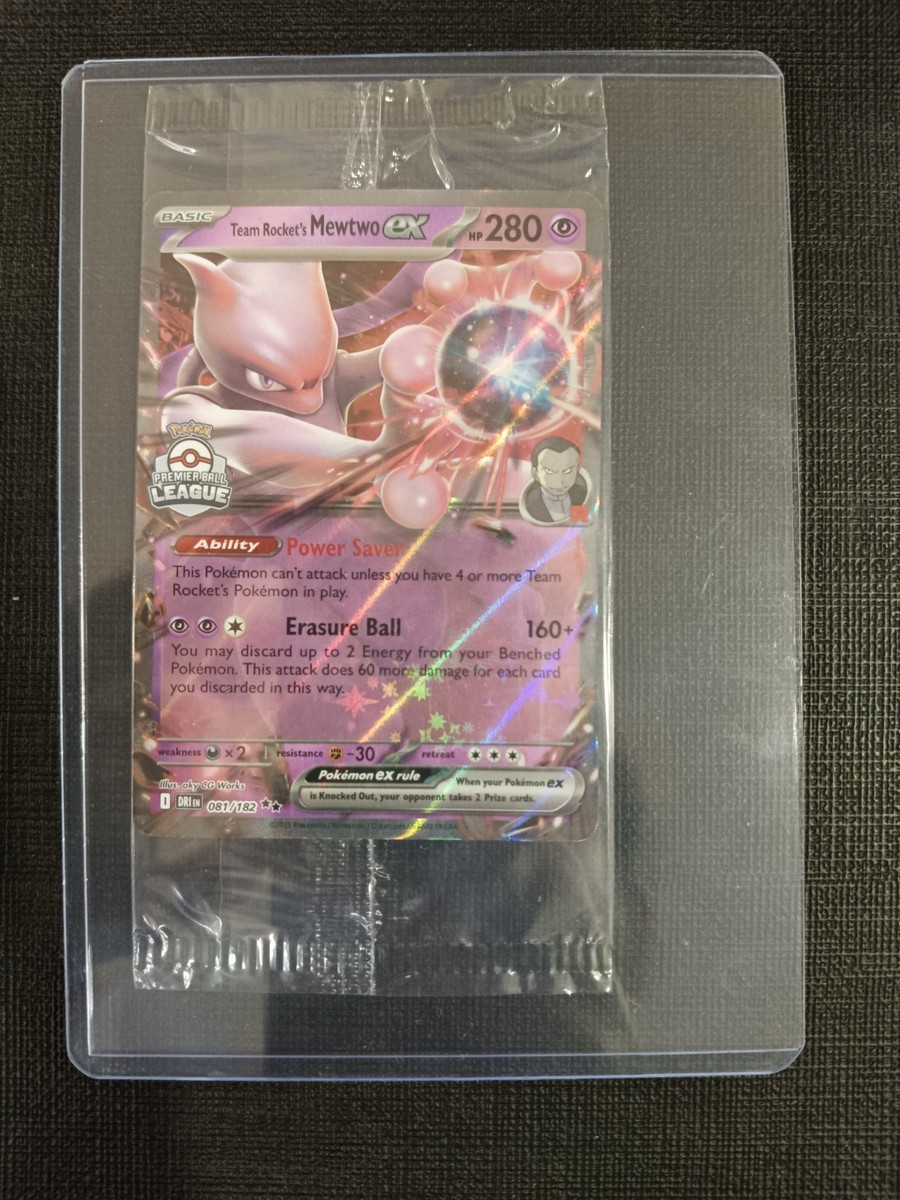 hammo5.7ポケロケ31.5L藤沢市手渡のみ。 Team Rocket's Mewtwo Ex 081/182 Destined Rivals Premier Ball