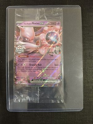 Team Rocket's Mewtwo Ex 081/182 Destined Rivals Premier Ball