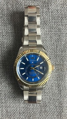 Sky dweller Date by Skinshey - Blueface two tone.  