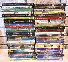 HUGE Disney Looney Tunes Sesame Street DVD Lot 50 Movies TV Great Collection