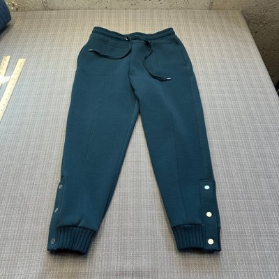 Anthro Saturday Sunday Teal Snap Cuff Jogger Sweatpants Womens Medium